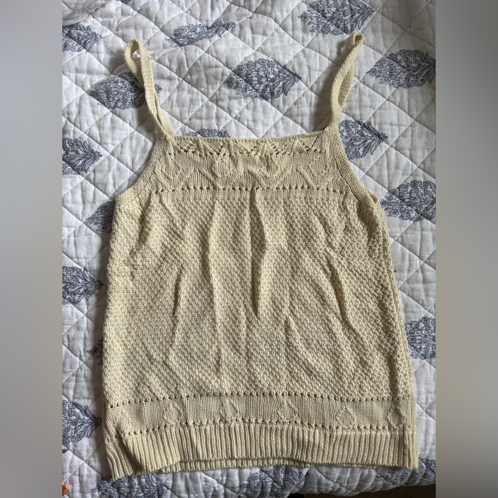 Anthropologie Crochet Tank